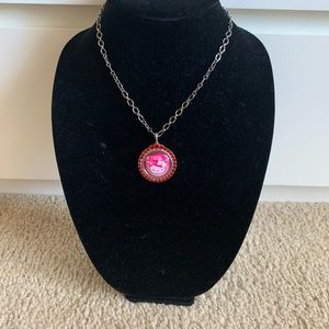 Tatiana Tarantino Hello Kitty Pink Head necklace